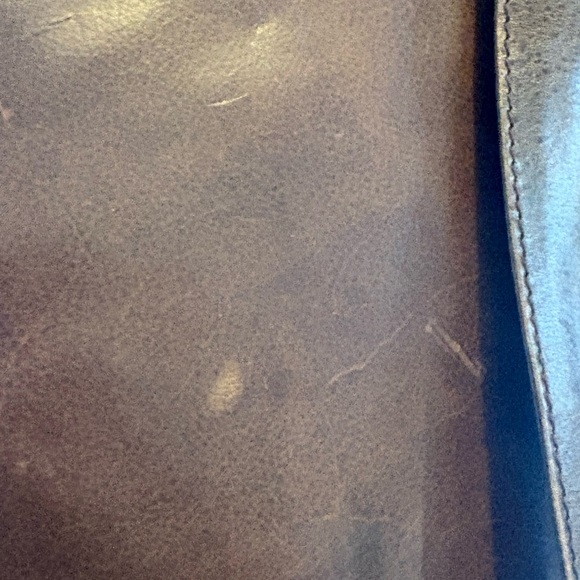 Nino Bossi Brown Leather Crossbody Organizer Purse Zip Around Small Bag - Picture 10 of 10